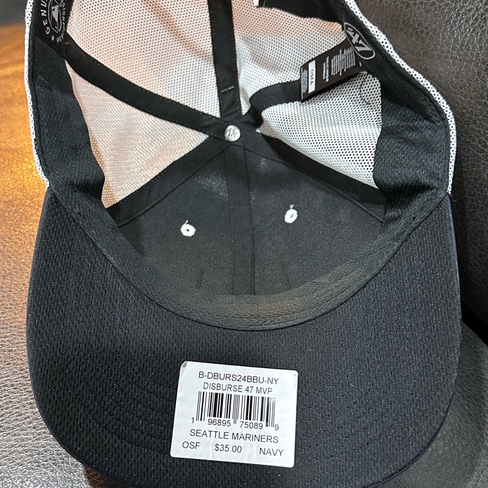 Seattle Mariners ‘47 Adjustable MVP Mesh Hat Cap Navy OSFM MLB - Picture 4 of 5